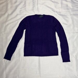 Ralph Lauren Cashmere Sweater Purple Small